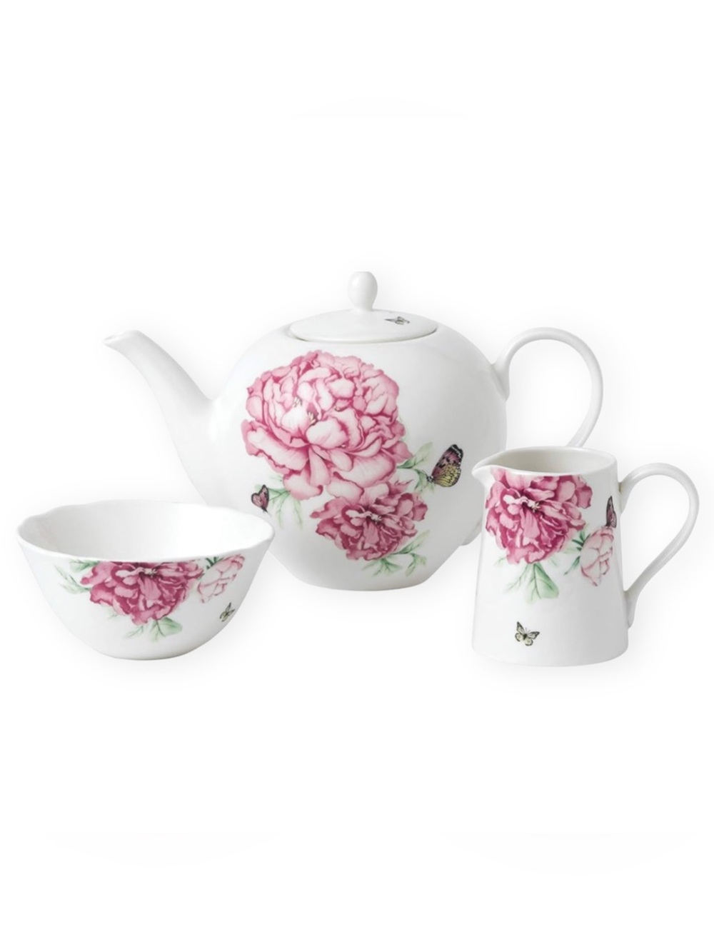 Royal Albert Miranda Kerr Everyday Friendship 3 Piece Porcelain Tea Set Floral